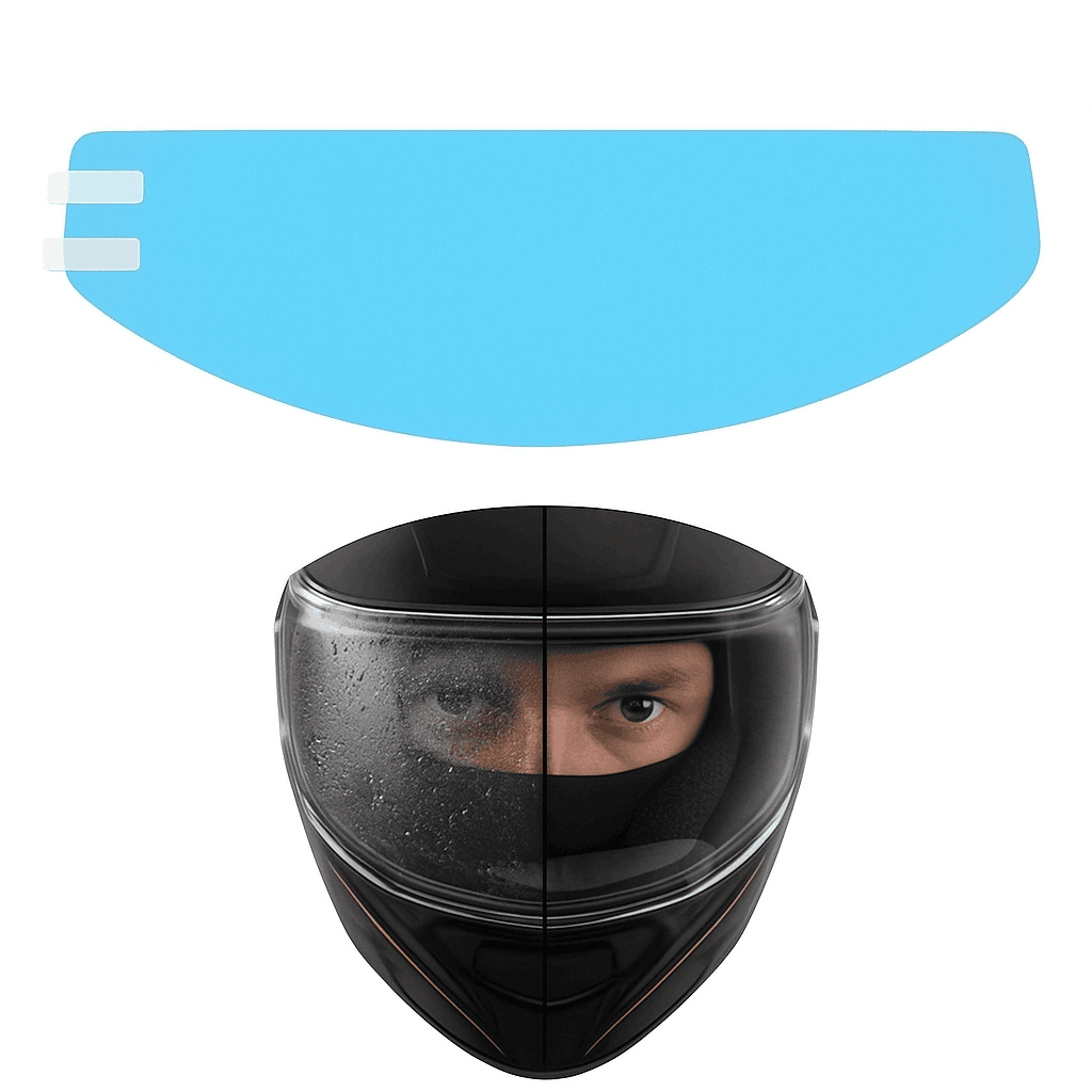 Rain and Fog Helmet Film for Clear, Fog-Free Riding-rainproof film 2