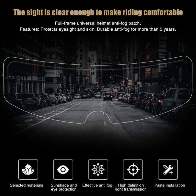 Rain and Fog Helmet Film for Clear, Fog-Free Riding-rainproof film 2