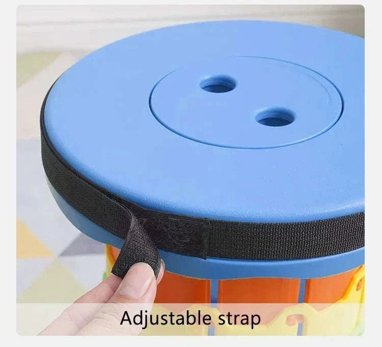 Rainbow Retractable Folding Travel Stool-black / China Mainland