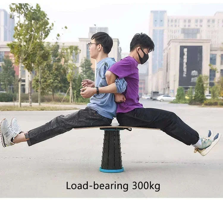 Rainbow Retractable Folding Travel Stool for Instant Sit-Anywhere Comfort-black / China Mainland