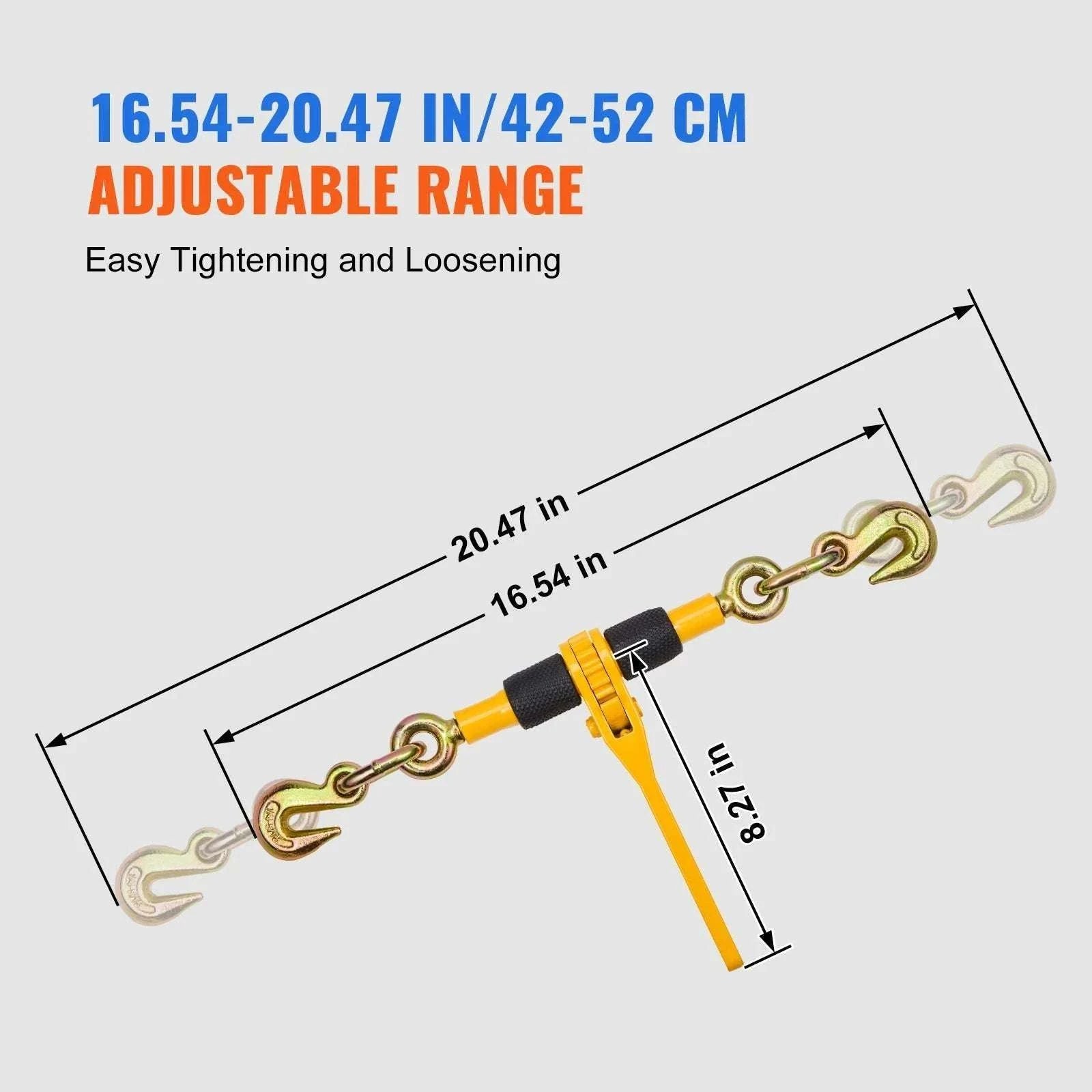 Ratchet Chain Load Binder 1/4"–5/16" Heavy Duty Tie-Down-4pcs / United States