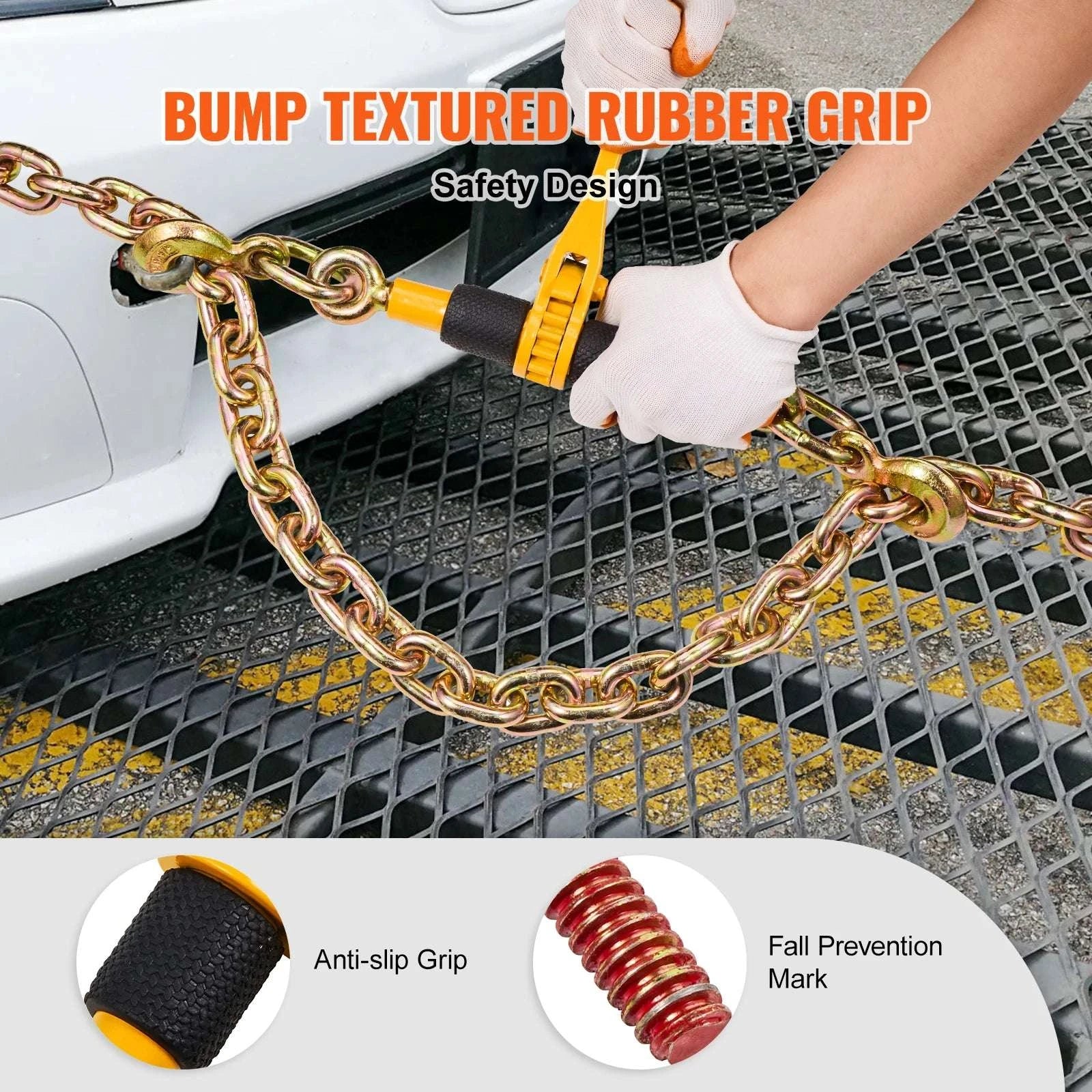 Ratchet Chain Load Binder 1/4"–5/16" Heavy Duty Tie-Down-4pcs / United States