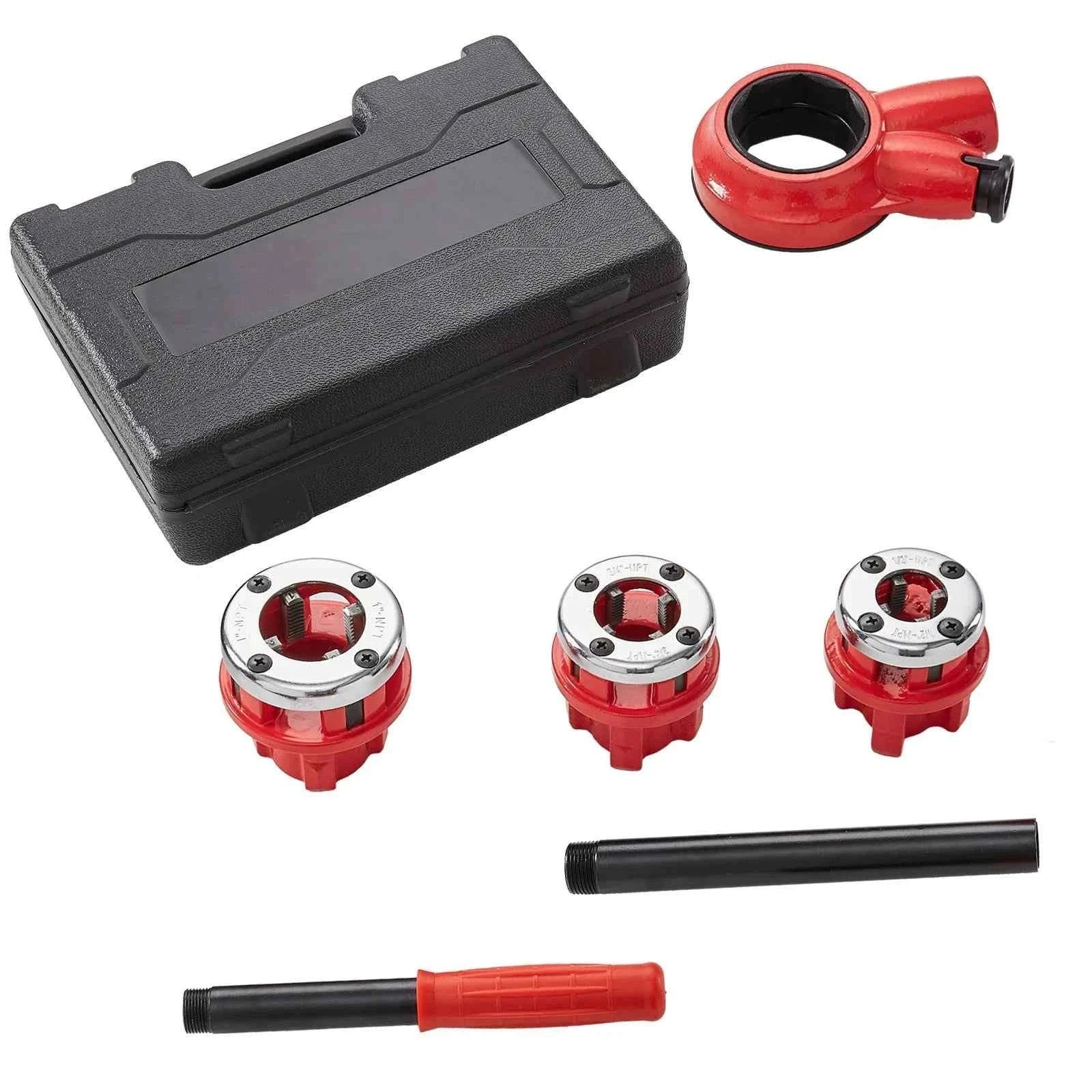 Ratchet Pipe Threader Set with 3 Dies for Copper Pipe-pipe threader / United States