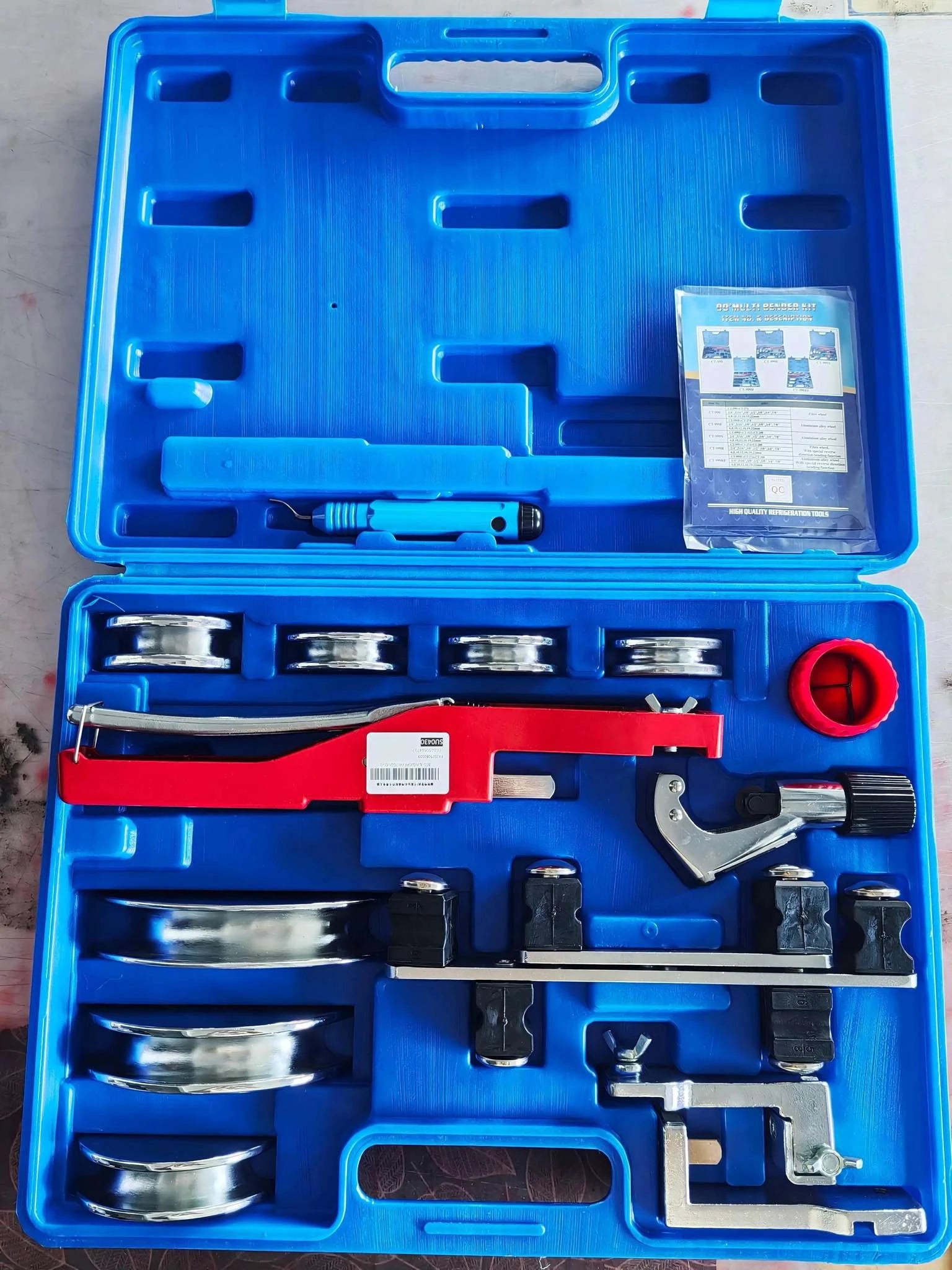 Ratcheting Pipe Tube Bender Kit 1/4"–7/8" with 7 Dies-United States / Tube Bender