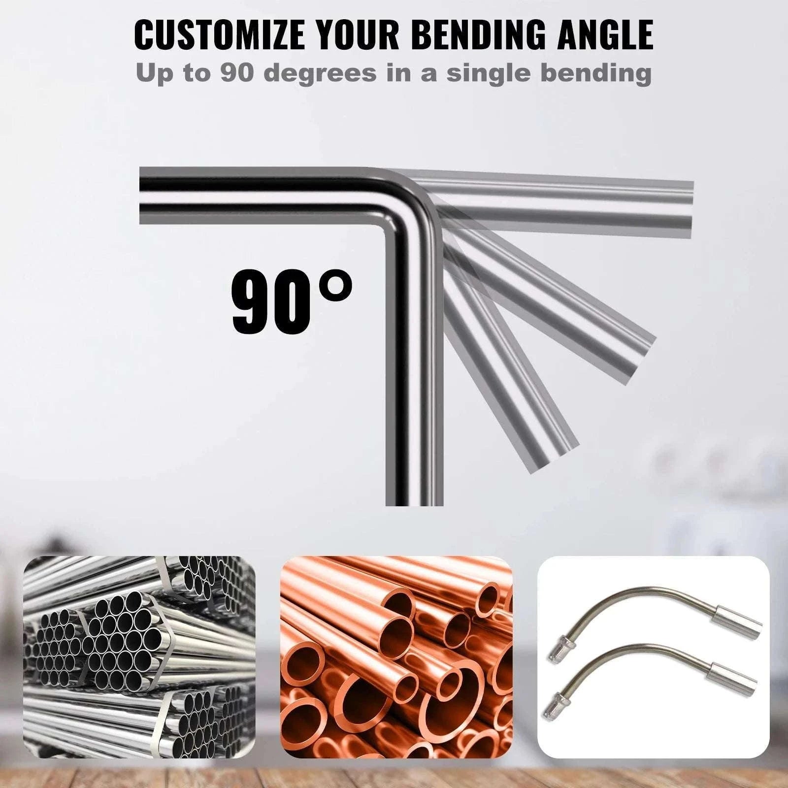 Ratcheting Pipe Tube Bender Kit with 7 Dies & Cutter Set-france
