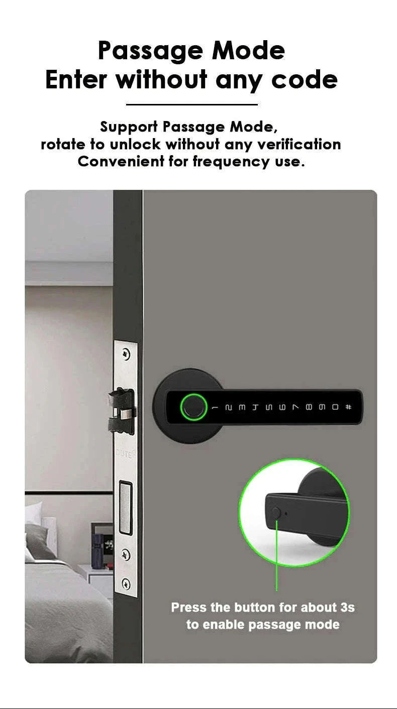 RAYKUBE M5 Tuya BLE Smart Fingerprint Door Lock-M5-S and Gateway