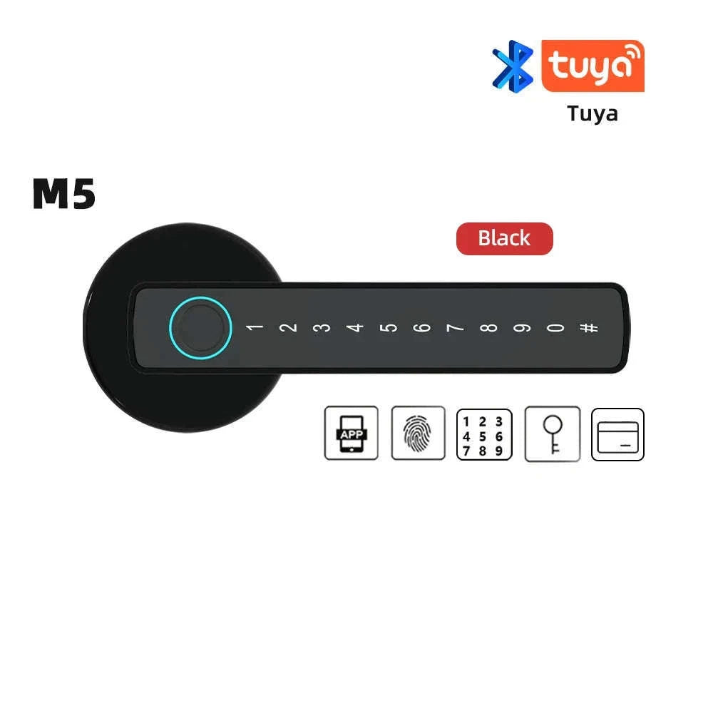 RAYKUBE M5 Tuya BLE Smart Fingerprint Door Lock-M5-S and Gateway