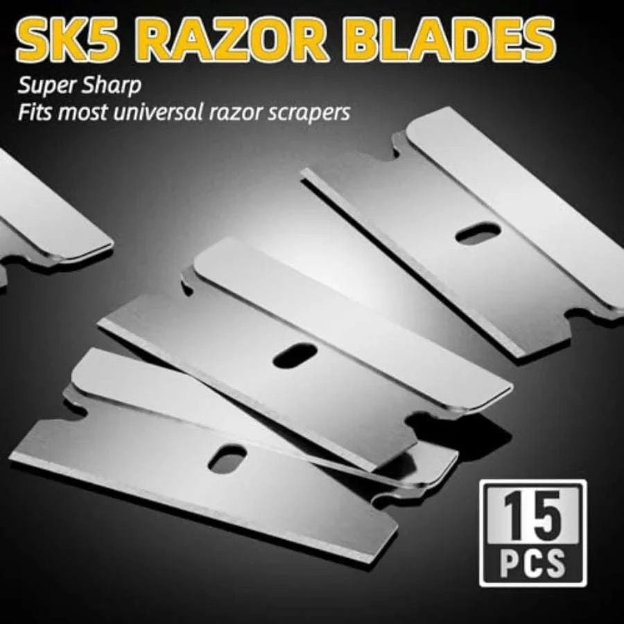Razor Blade Scraper with 15 Extra Blades-United States / 1Pack