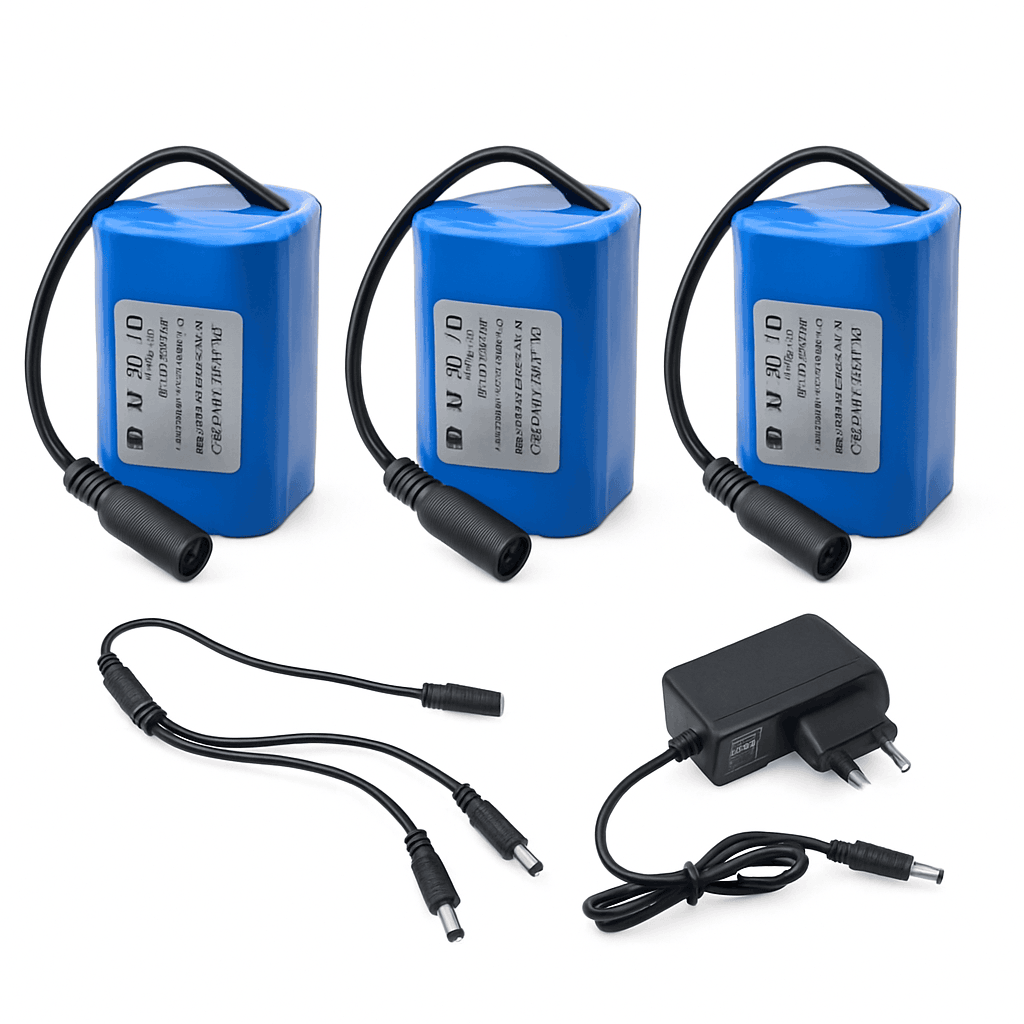 RC Bait Boat Battery 7.4V 12000mAh for Longer Fishing Runs-3pcs battery