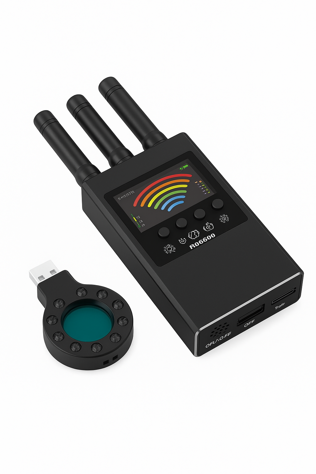 Rilevatore anti-spie nascosto per telecamera nascosta RD6800, multi-funzione, rilevatore di segnali GSM audio bug, localizzatore GPS, lente, rilevatore di segnale RF wireless
