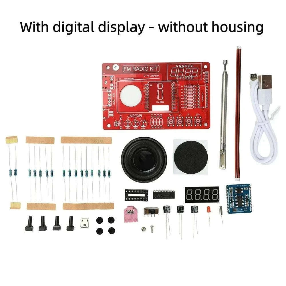 RDA5807 FM Radio DIY Soldering Kit for Hands-On Learning-