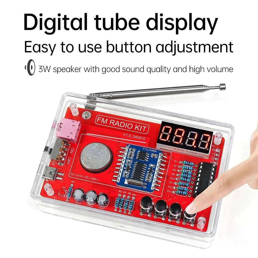 RDA5807 FM Radio DIY Soldering Kit for Hands-On Learning-