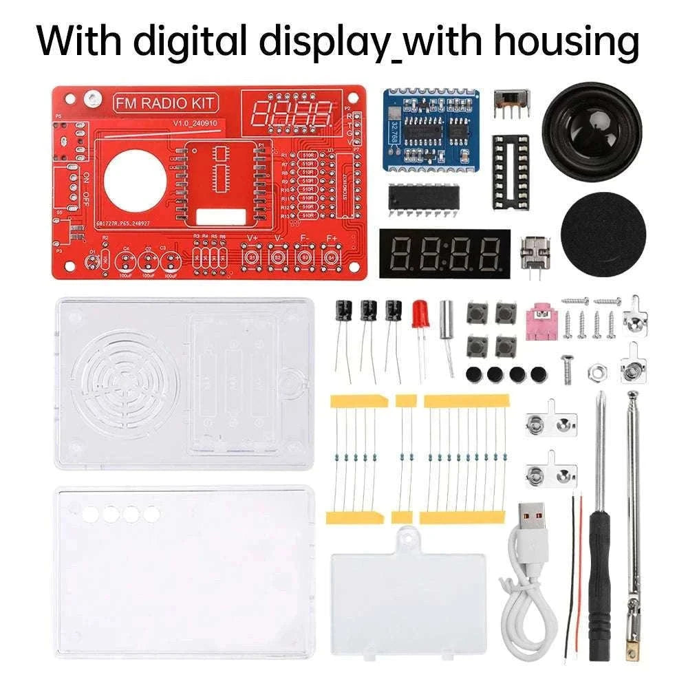 RDA5807 FM Radio DIY Soldering Kit for Hands-On Learning-