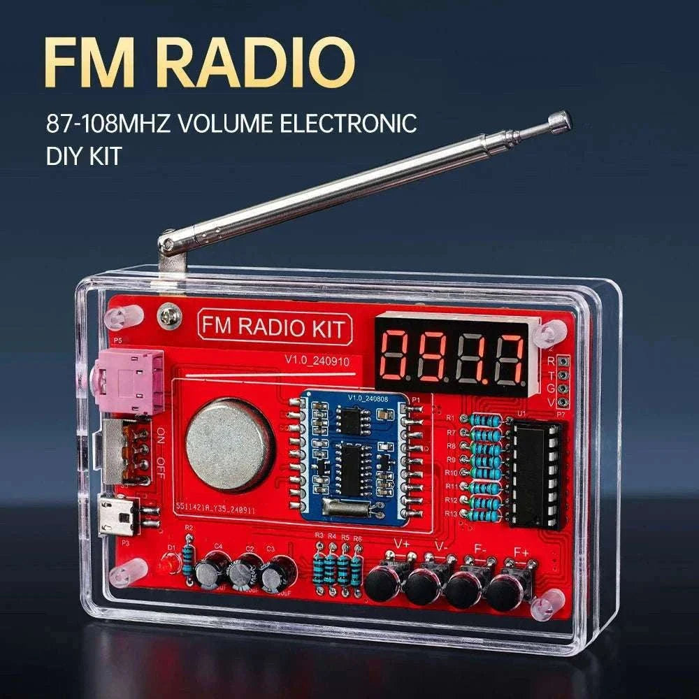RDA5807 FM Radio DIY Soldering Kit for Hands-On Learning-With display No case