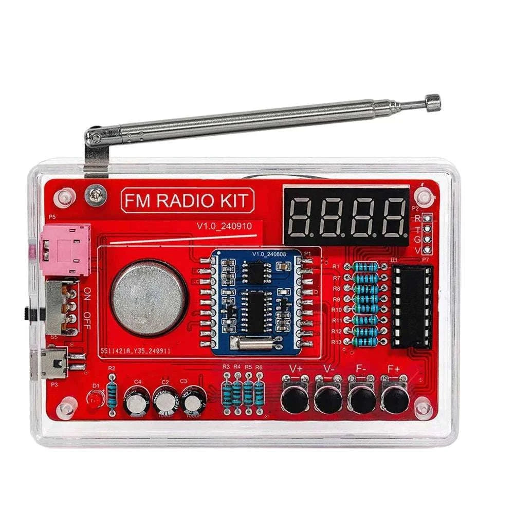 RDA5807 FM Radio DIY Soldering Kit for Hands-On Learning-With display No case