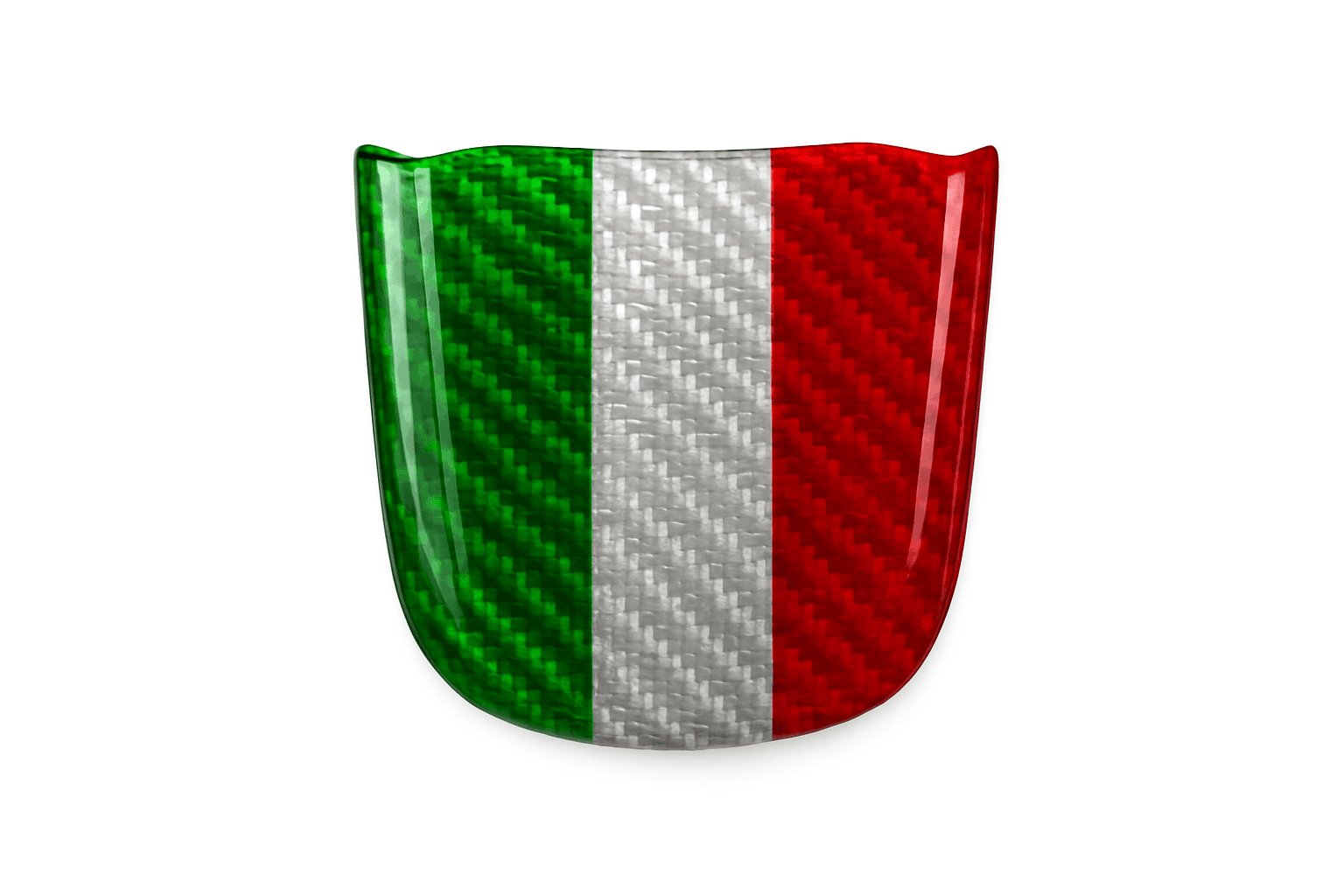 Real Hard Carbon Fiber Bottom Trim for Fiat 500 Abarth 595 2020-2023-Bottom Tricolor / Germany