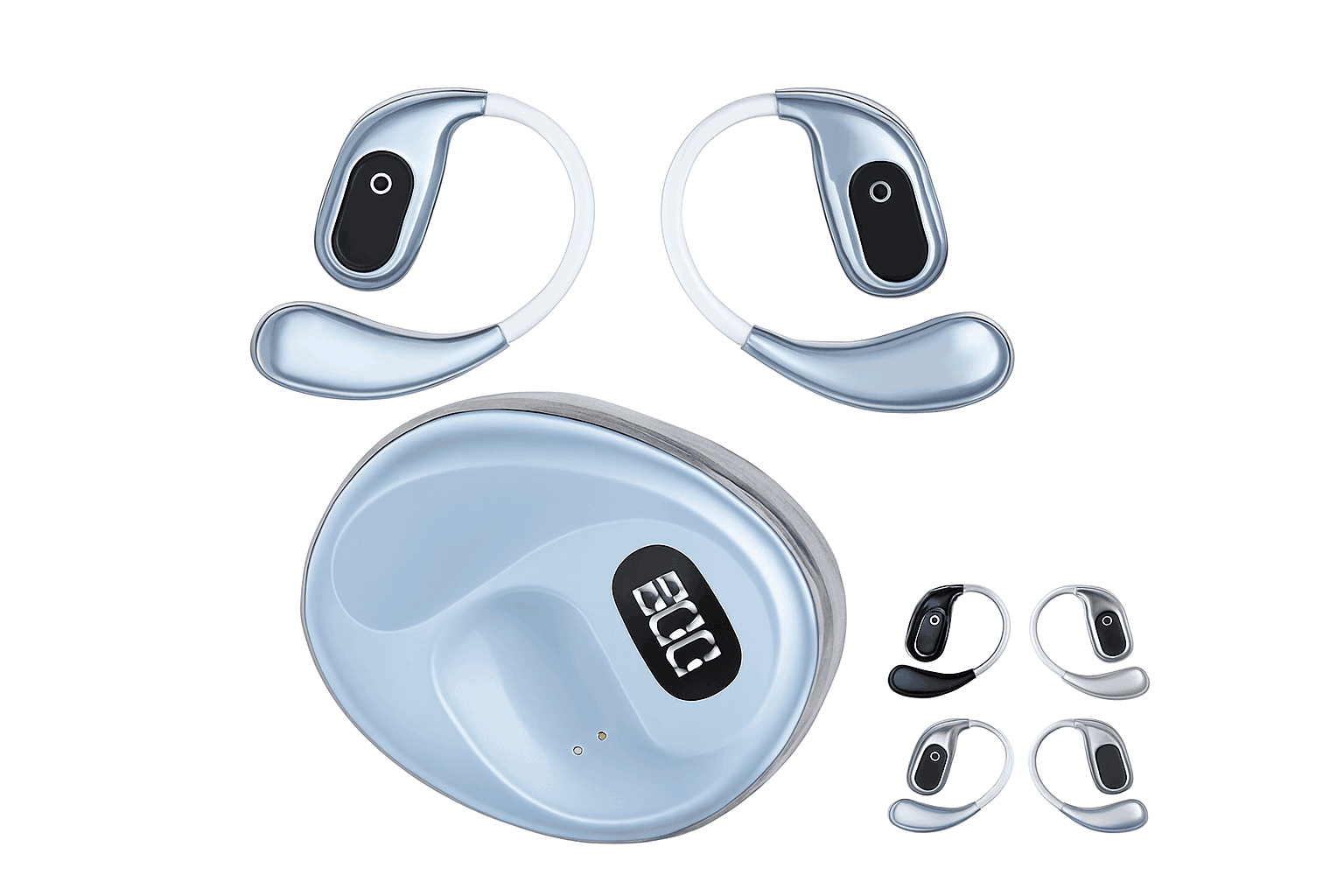 Real-Time Translator Earbuds with 144 Languages Bluetooth Headphones-Ai-White-2Pcs