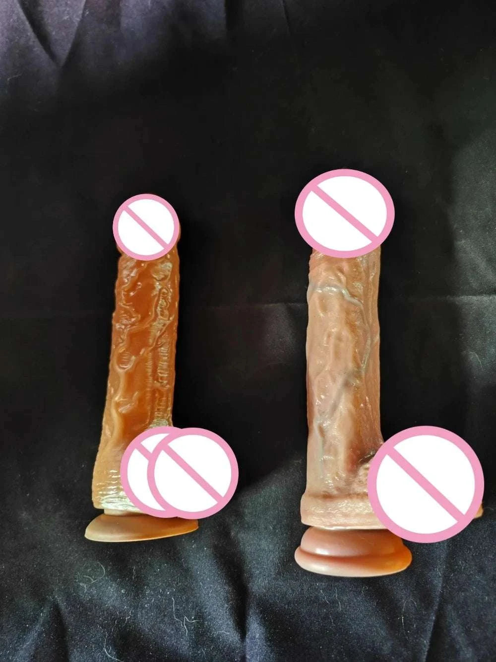 Realistic Silicone Dildo with Suction Cup, Waterproof Non-Electric-S
