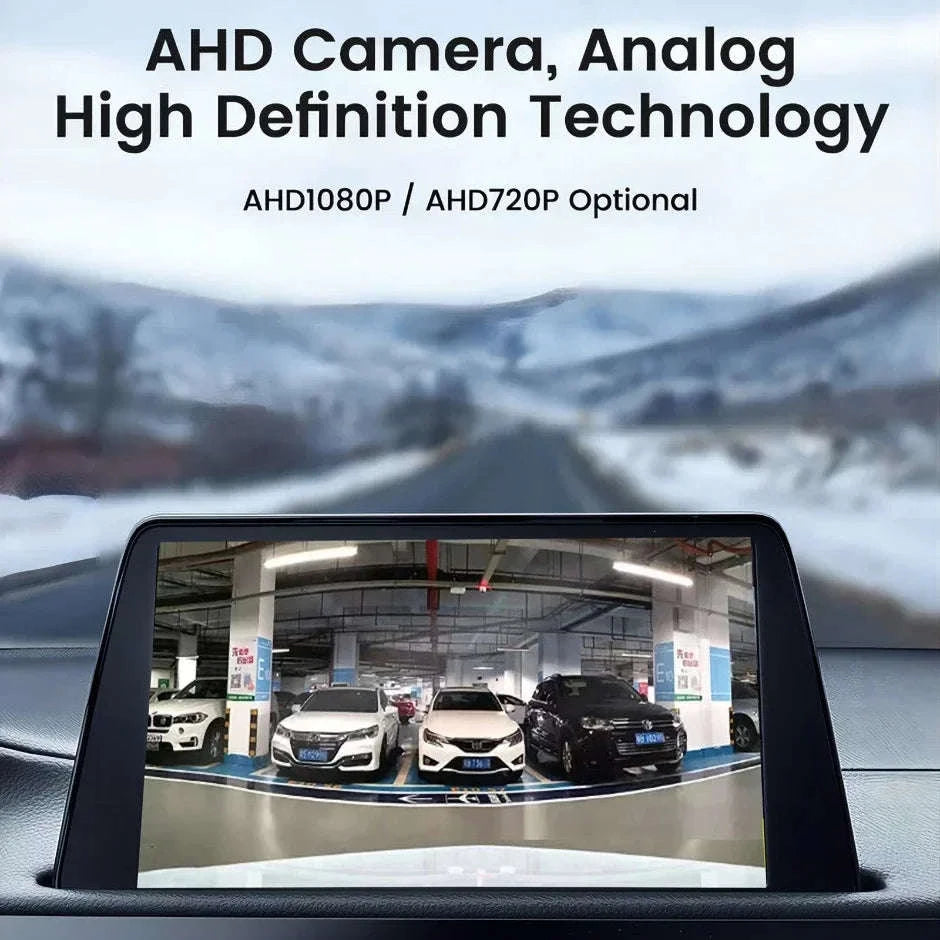 Rear View Camera 1080P Full HD 170° Wide Angle Night Vision Reversing Camera-Black-CVBS-AHD720P / China Mainland