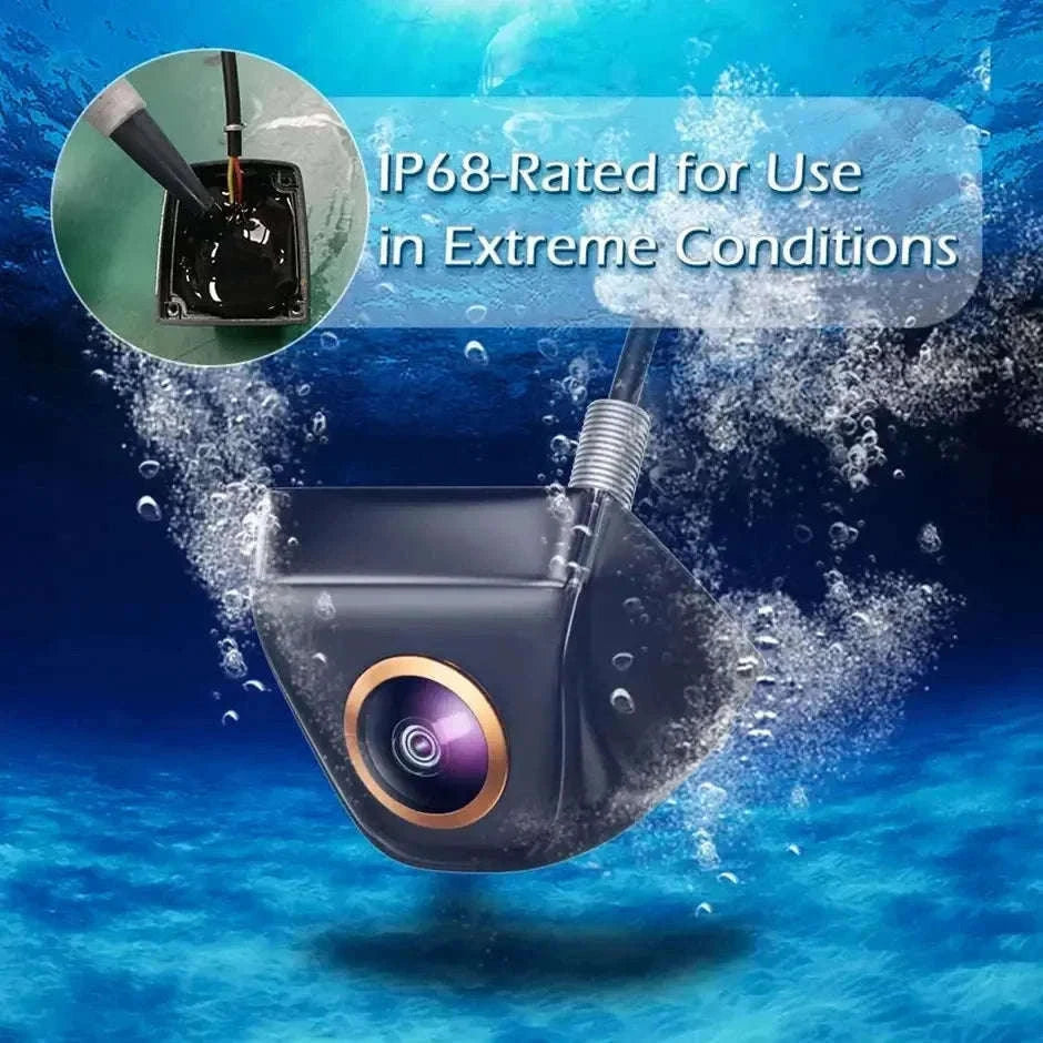 Rear View Camera 1080P Full HD 170° Wide Angle Night Vision Reversing Camera-Black-CVBS-AHD720P / China Mainland