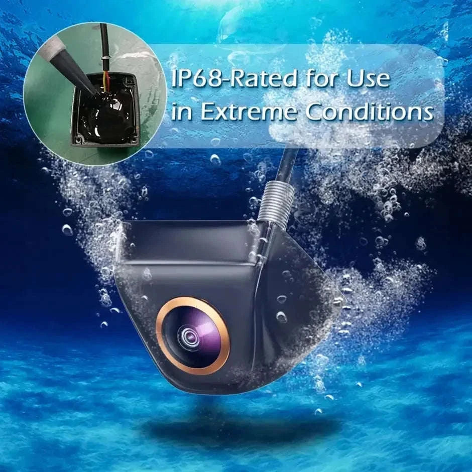 Rear View Camera 1080P Full HD 170° Wide Angle Night Vision Reversing Camera-Black-CVBS-AHD720P / China Mainland