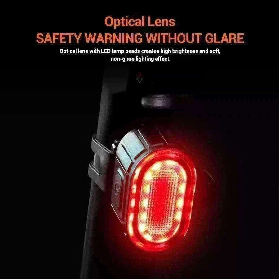 Rechargeable Bike Light Set Front & Rear LED Lights USB-C-Bike white Headlight