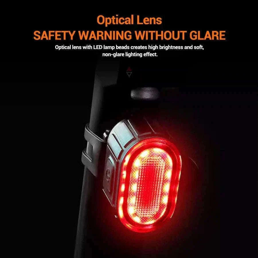 Rechargeable Bike Light Set Front & Rear LED Lights USB-C-Bike white Headlight