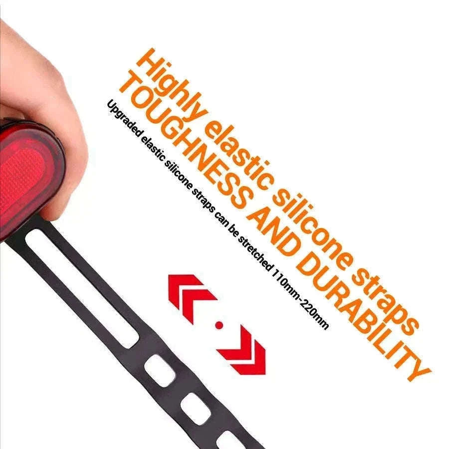 Rechargeable Bike Light Set Front & Rear LED Lights USB-C-Bike white Headlight