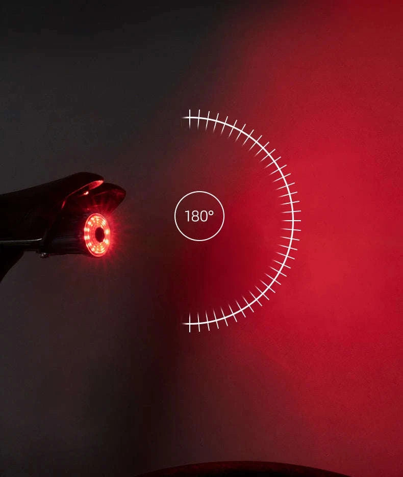 Rechargeable Bike Tail Light with Brake Sensing & 7 Modes-WR05