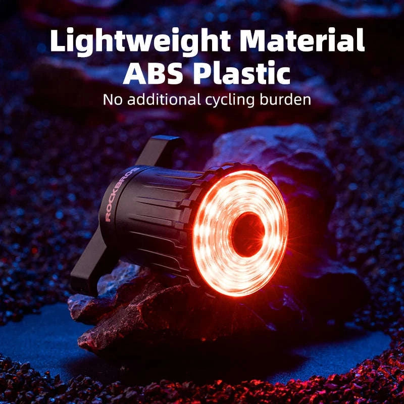 Rechargeable Bike Tail Light with Brake Sensing & 7 Modes-WR05