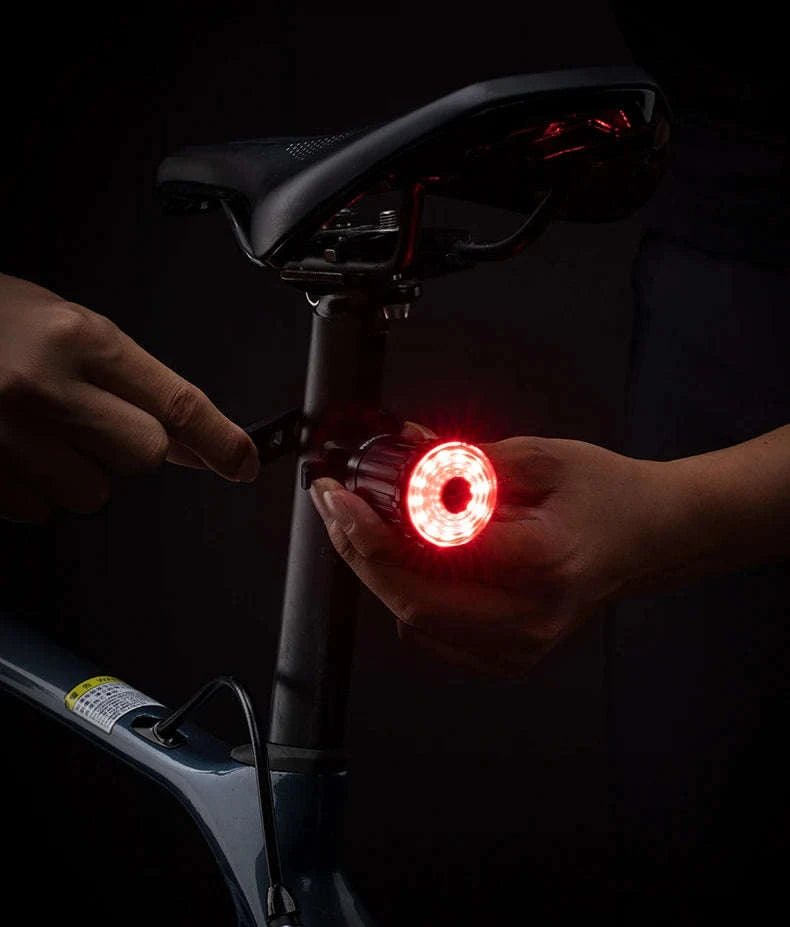 Rechargeable Bike Tail Light with Brake Sensing & 7 Modes-WR05