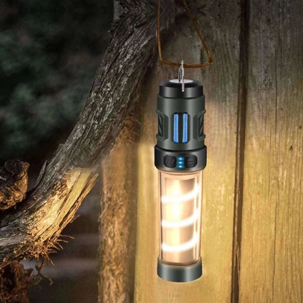 Rechargeable Camping Lamp with Mosquito Repellent & Tripod Stand-AH06(Green)