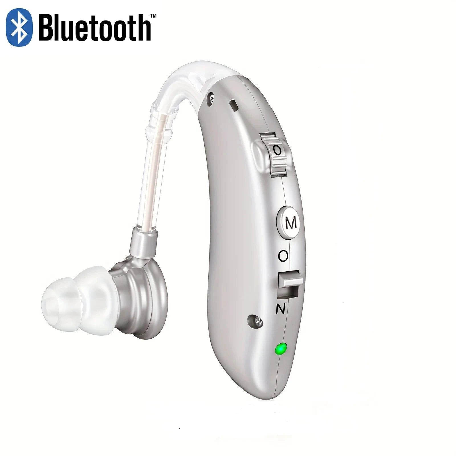 Rechargeable Digital Hearing Aid with Adjustable Tone for Clearer Hearing-BLUE 1 PCS