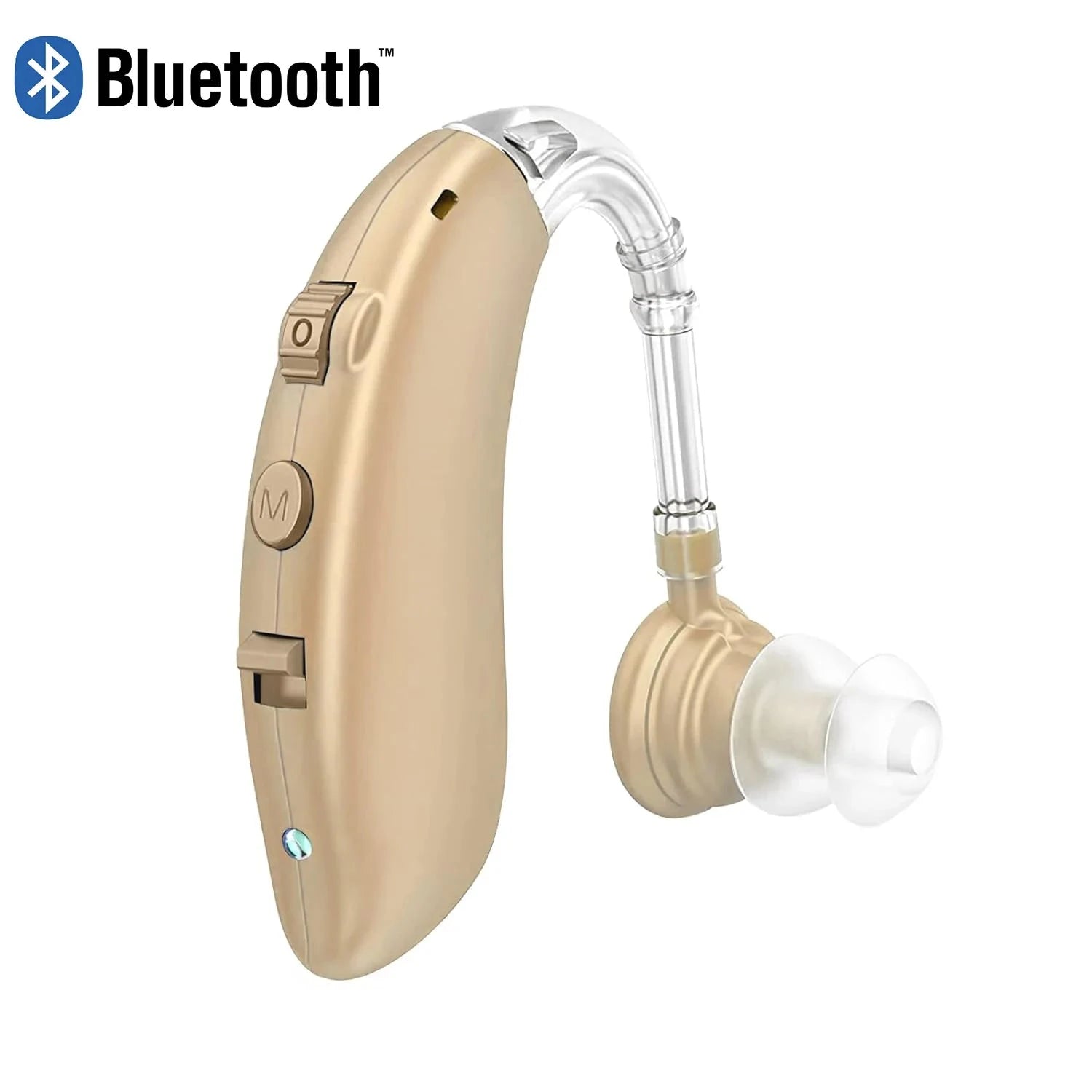 Rechargeable Digital Hearing Aid with Adjustable Tone for Clearer Hearing-BLUE 1 PCS