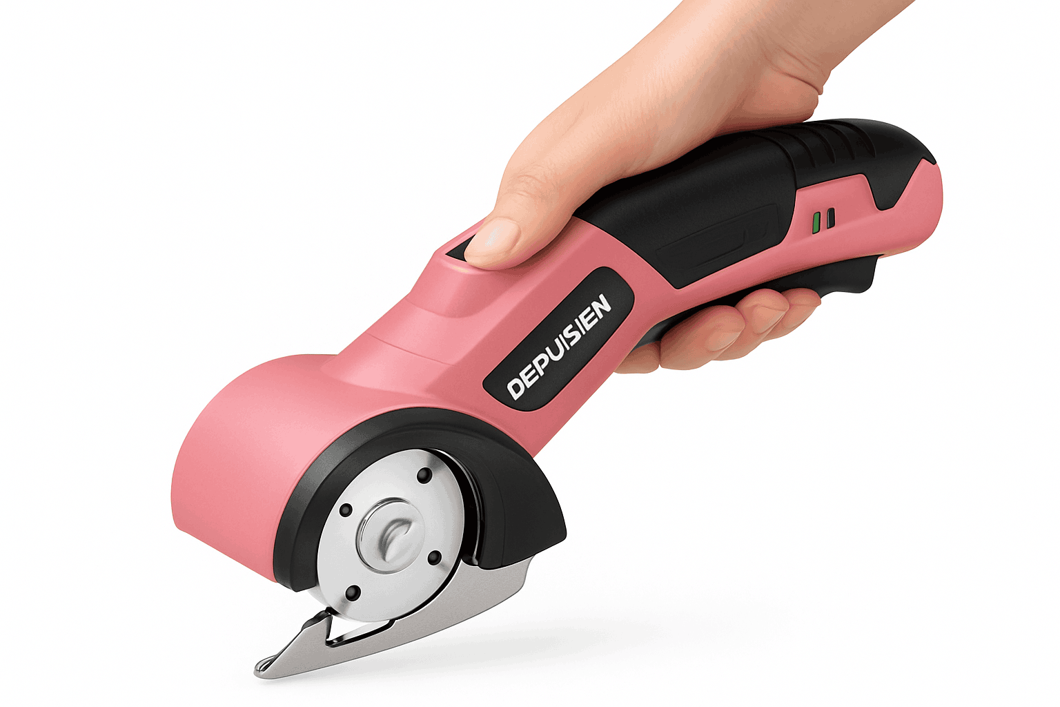 Rechargeable Electric Scissors with Safety Lock and Non-Slip Grip-Pink / United States