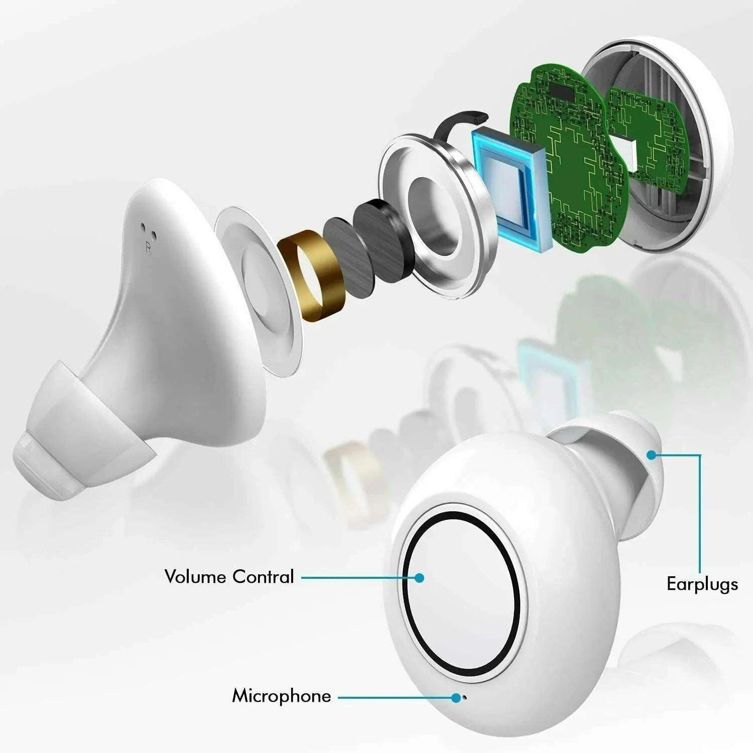 Rechargeable Hearing Aids with Clear Digital Amplification-Default Title
