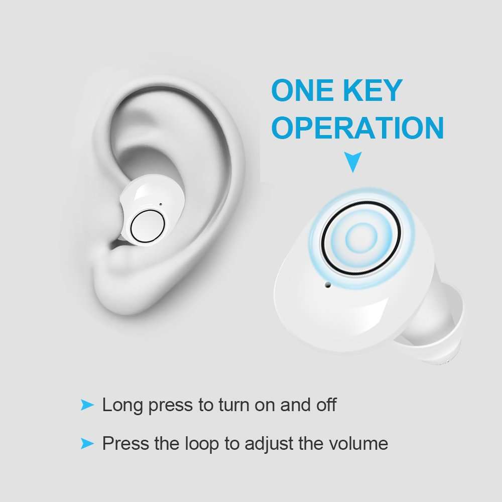 Rechargeable Hearing Amplifier for Clear, Comfortable Listening-White / GERMANY