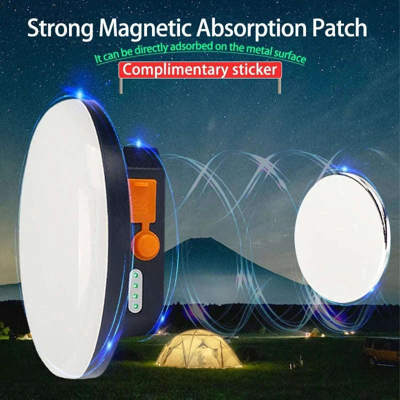 Rechargeable LED Tent Light Portable Emergency Lantern-Blue MOS-13 White