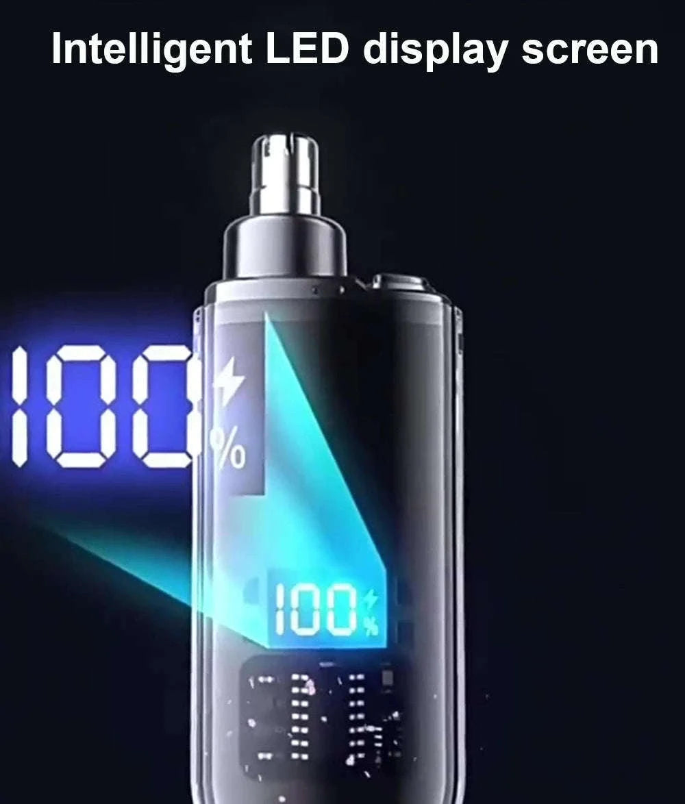 Rechargeable Nose Hair Trimmer for Precise Grooming-black