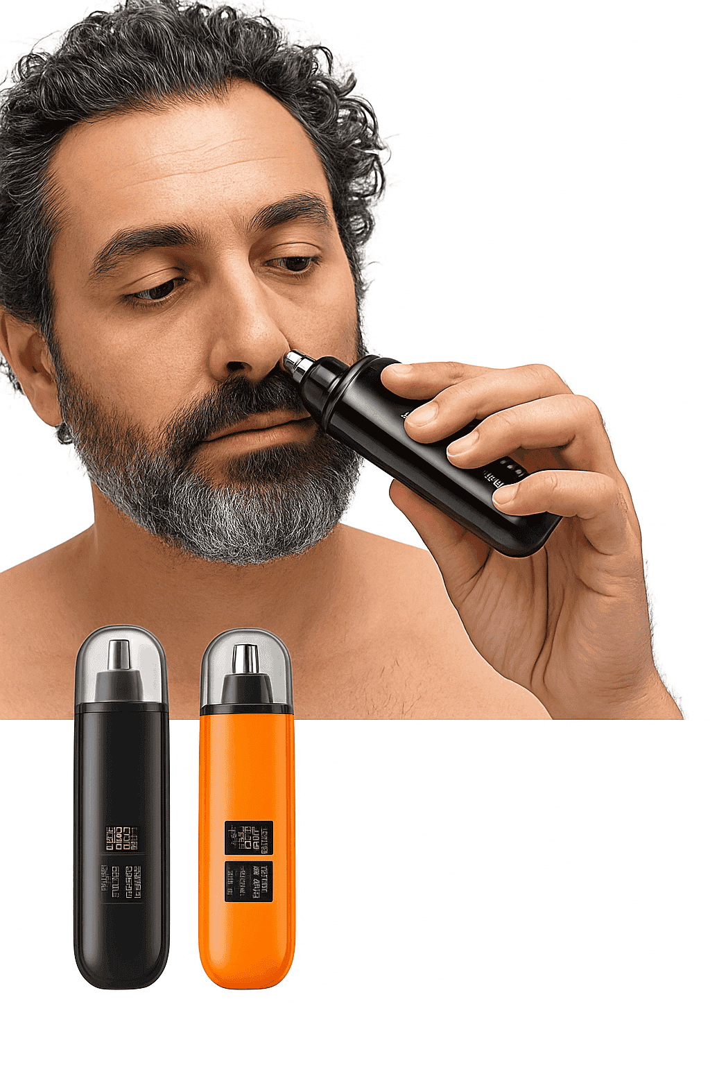 Rechargeable Nose Hair Trimmer for Precise Grooming-black