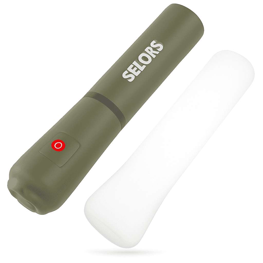 Rechargeable Portable Camping Light Waterproof 2000 mAh-khaki Two / United States