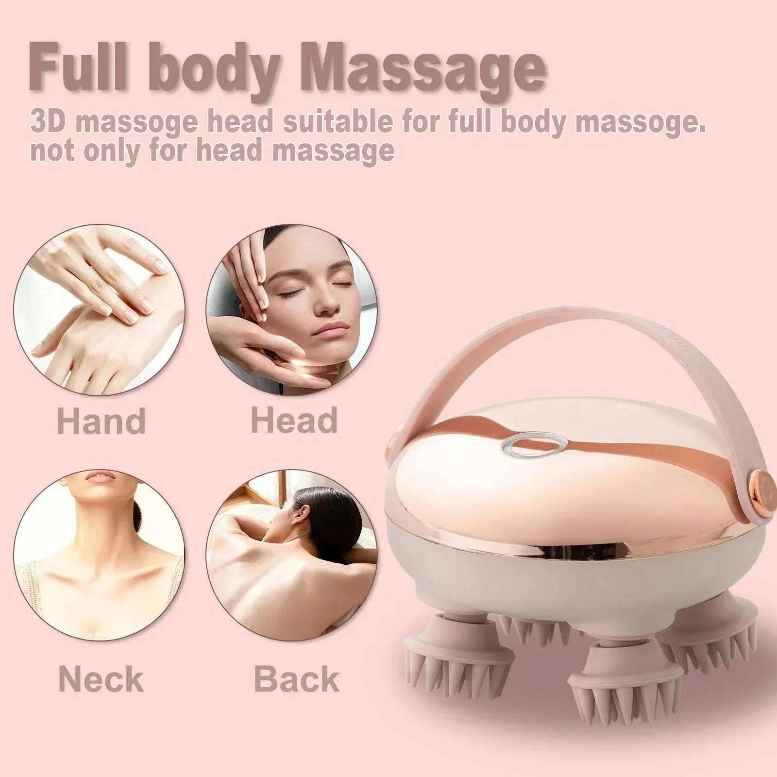 Rechargeable Scalp Massager for Stress Relief and Relaxation-United States