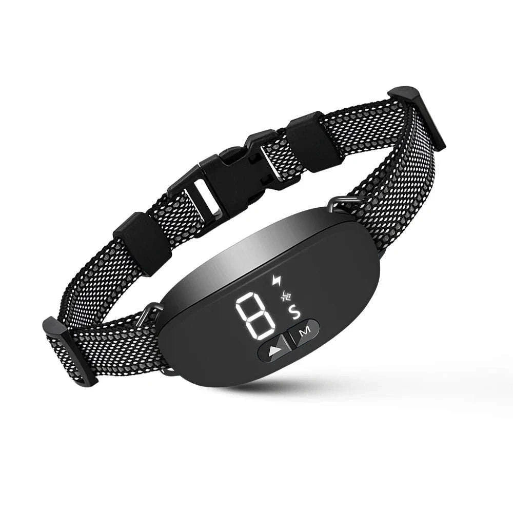 Rechargeable Smart Dog Bark Collar with 5 Sensitivity Levels-WHITE