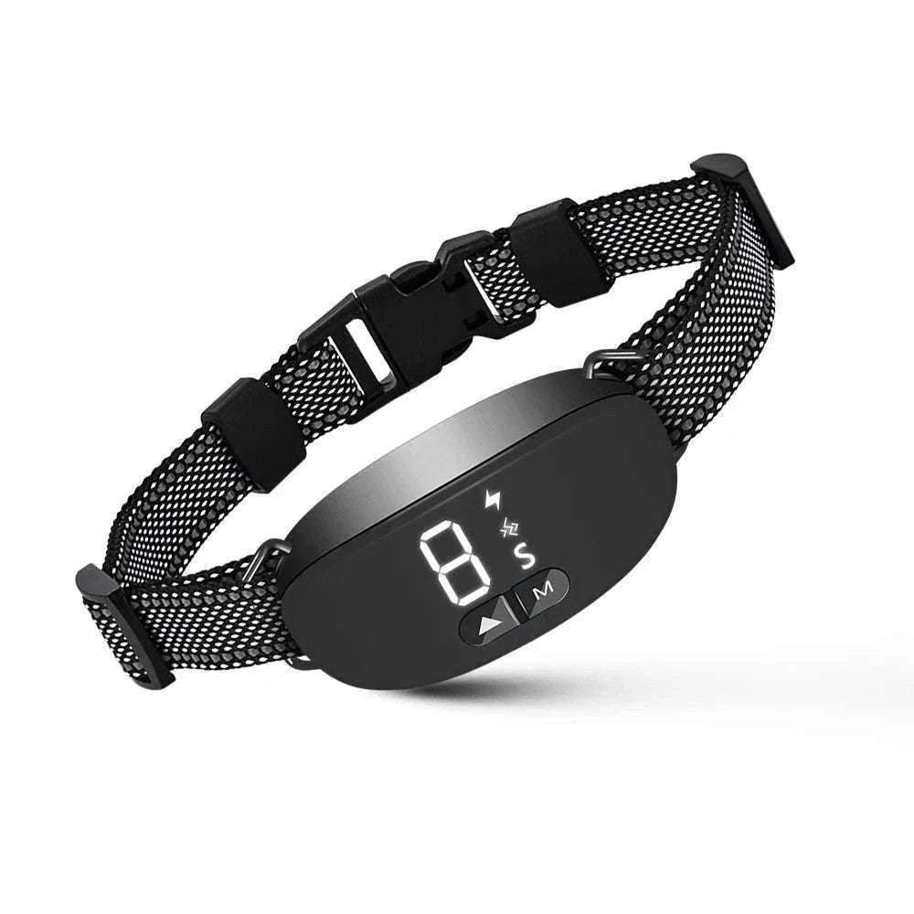 Rechargeable Smart Dog Bark Collar with 5 Sensitivity Levels-WHITE