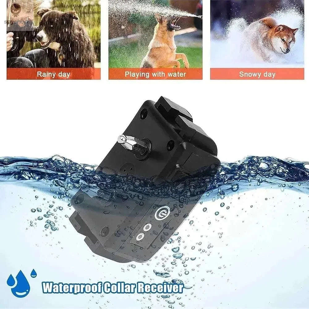 Rechargeable Waterproof Dog Fence System – Adjustable Collar & Secure Boundary Control-Compelete Kit 1 dog / UK Adapter
