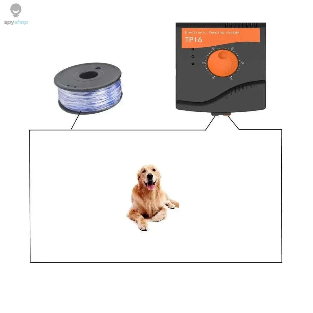 Rechargeable Waterproof Dog Fence System with Adjustable Collar-Compelete Kit 1 dog / UK Adapter