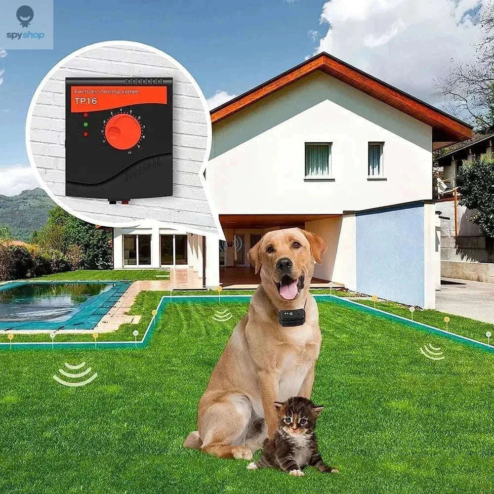 Rechargeable Waterproof Dog Fence System with Adjustable Collar-Compelete Kit 1 dog / UK Adapter