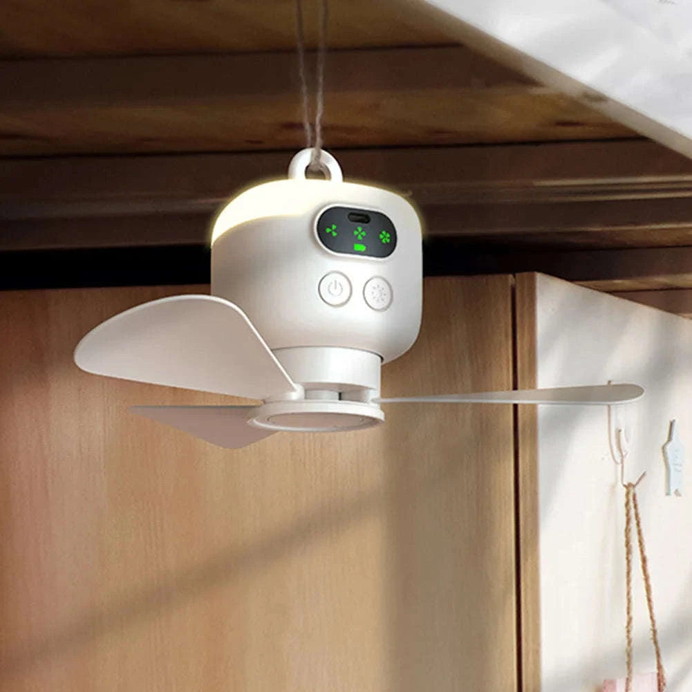 Rechargeable Wireless Camping Fan Light with Remote Control-United States