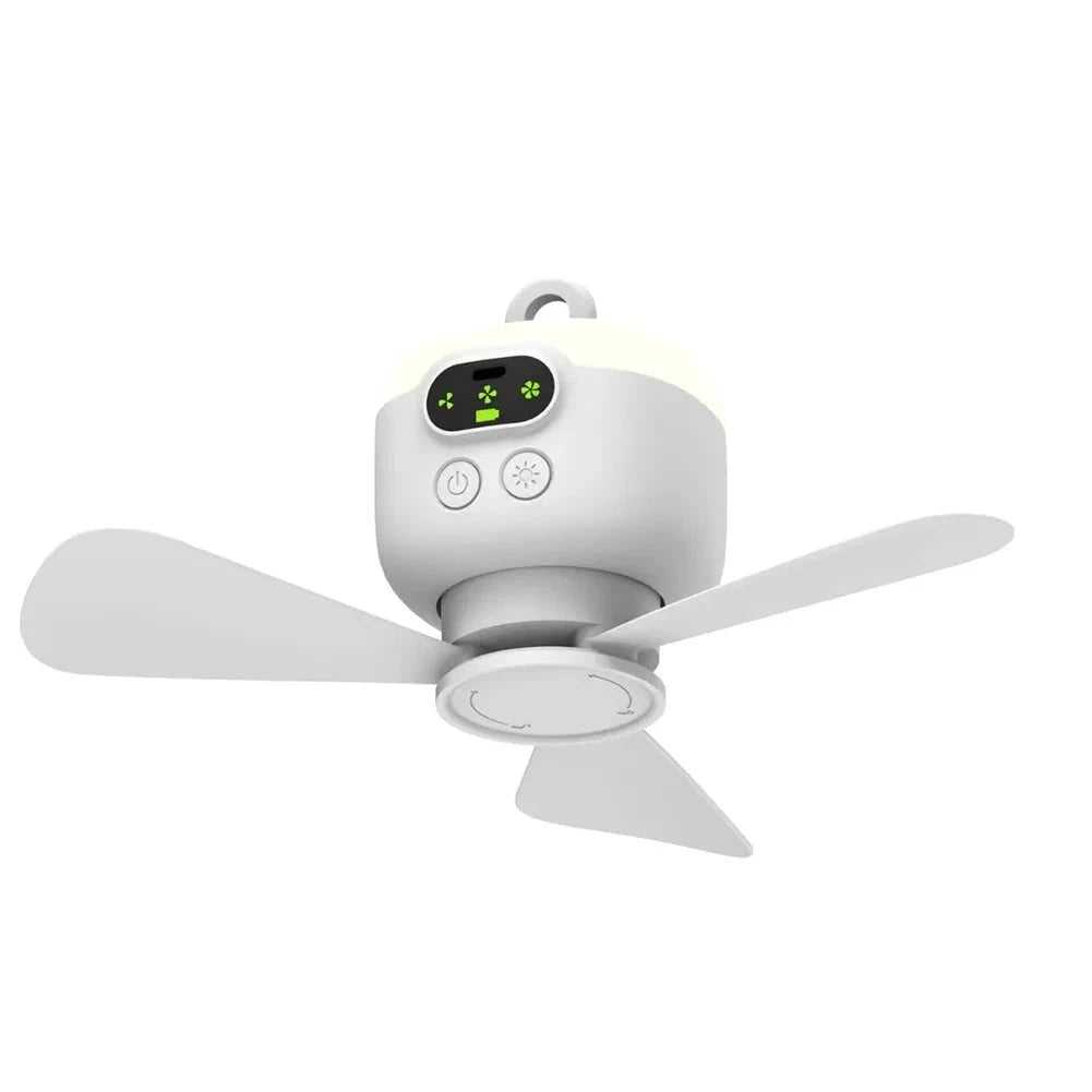 Rechargeable Wireless Camping Fan Light with Remote Control-United States