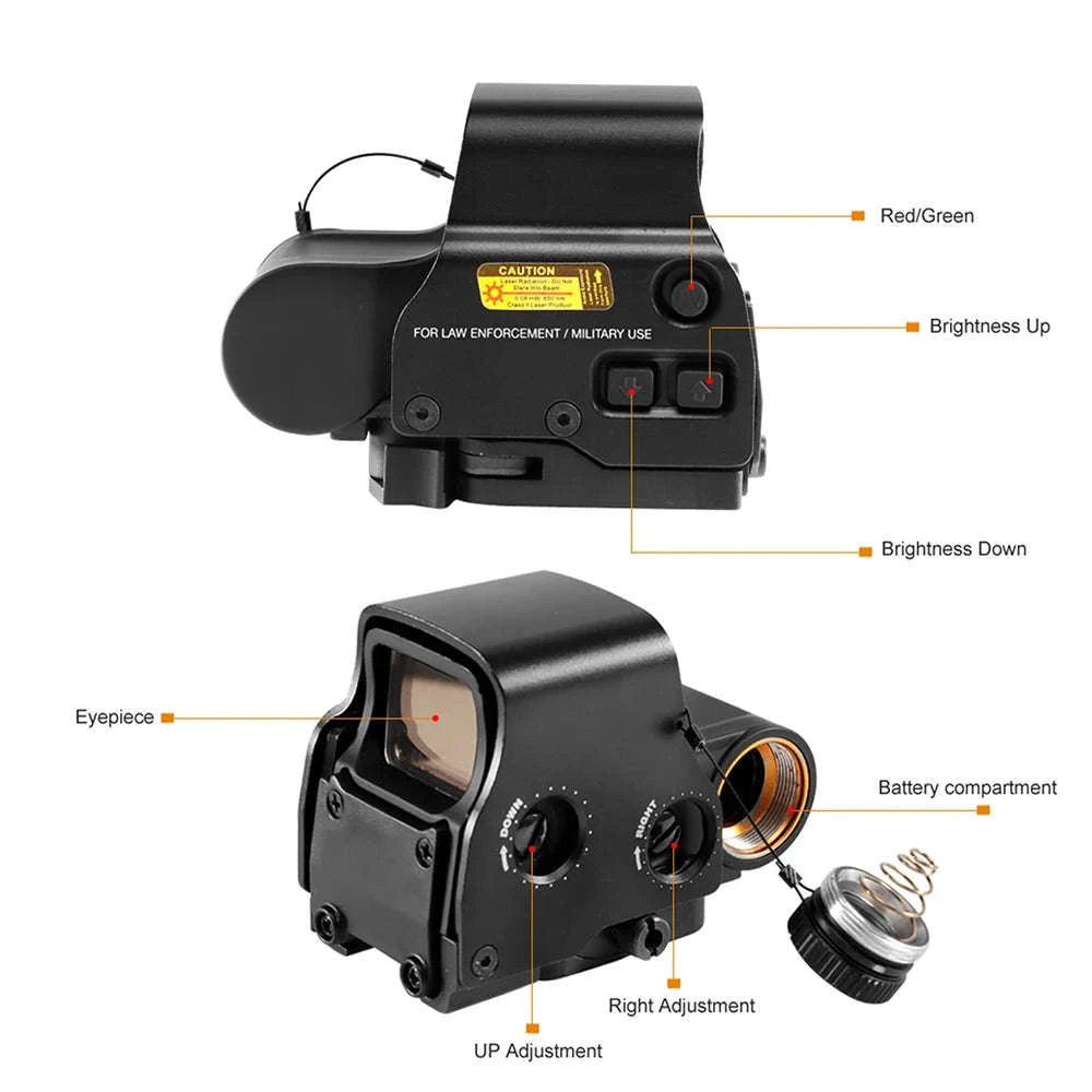 Red Green Dot Sight Scope with 20mm Mount-553Black / United States